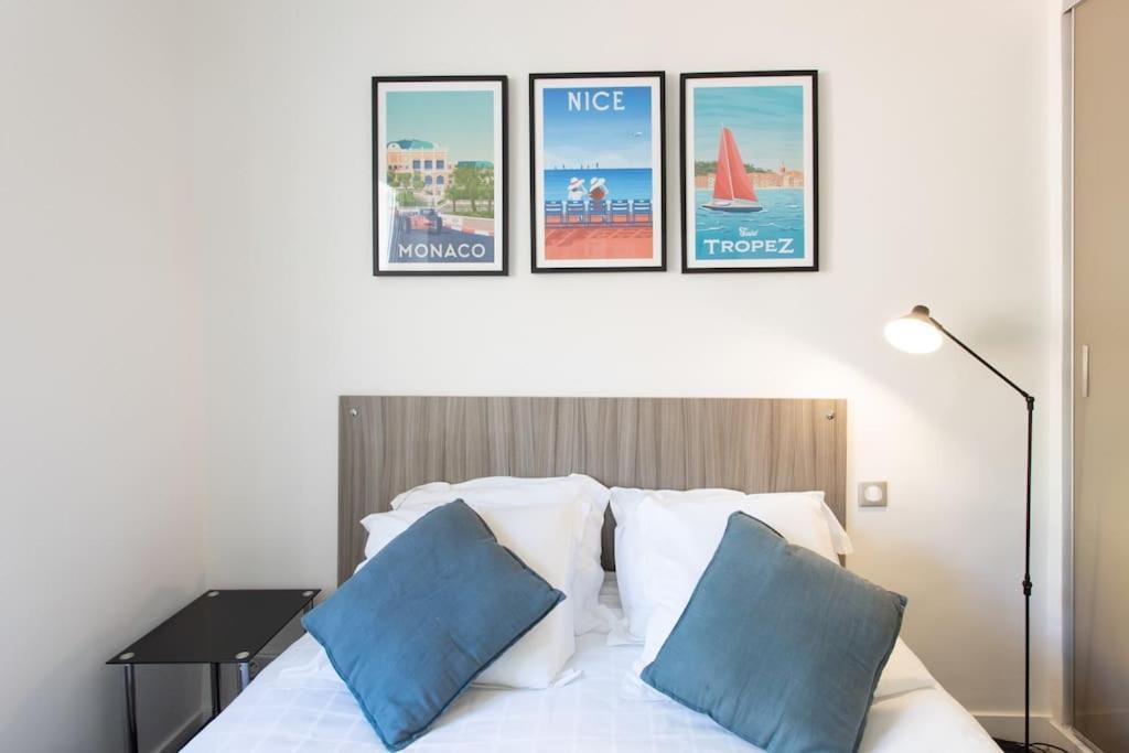 וילפראנש-סור-מר #40 Bright Sea View Suite For 6 2Mins Walk Port & Sea מראה חיצוני תמונה